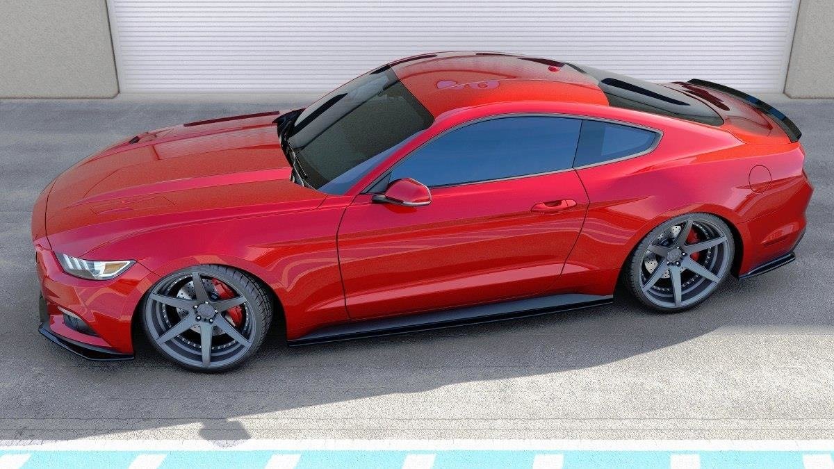 Seitenschweller Ansatz für Ford Mustang Mk6 Carbon Look