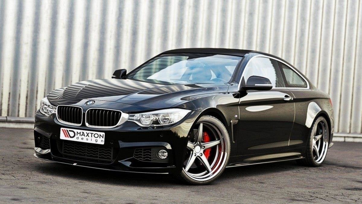 Front Ansatz für v.2 BMW 4er F32 M Paket (GTS-look) schwarz matt
