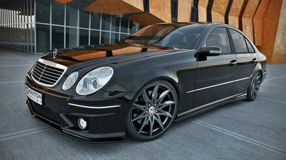Seitenschweller Ansatz für MERCEDES E-KLASSE W211 AMG Carbon Look