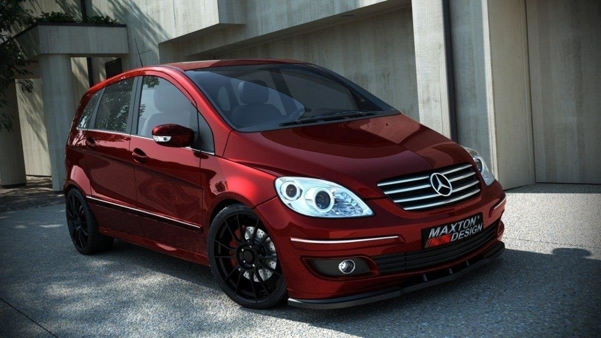 Front Ansatz für MERCEDES B-KLASSE 245 schwarz matt