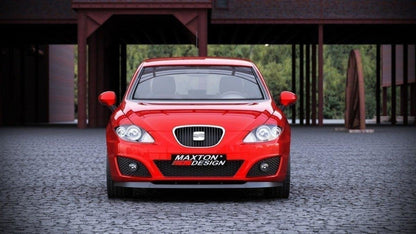 Front Ansatz für SEAT LEON MK2 Facelift schwarz matt