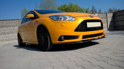 Front Ansatz V.1 für Ford Focus ST Mk3 schwarz Hochglanz