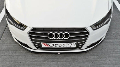 Front Ansatz für Audi A6 Ultra C7 FL schwarz Hochglanz