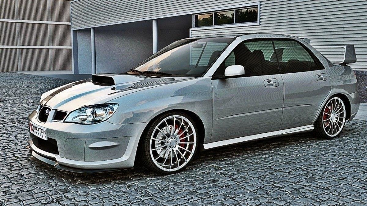 Front Ansatz für Subaru Impreza WRX STI (HAWKEYE) schwarz matt