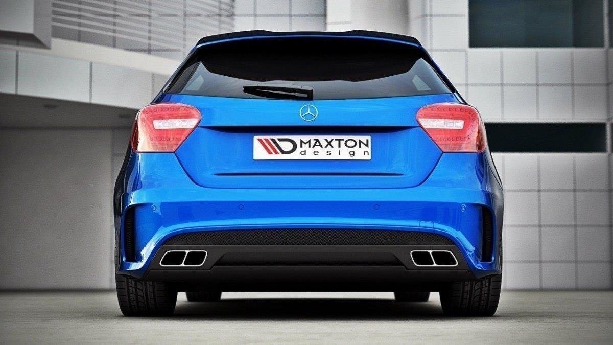 Spoiler CAP für Mercedes-Benz A W176 schwarz Hochglanz