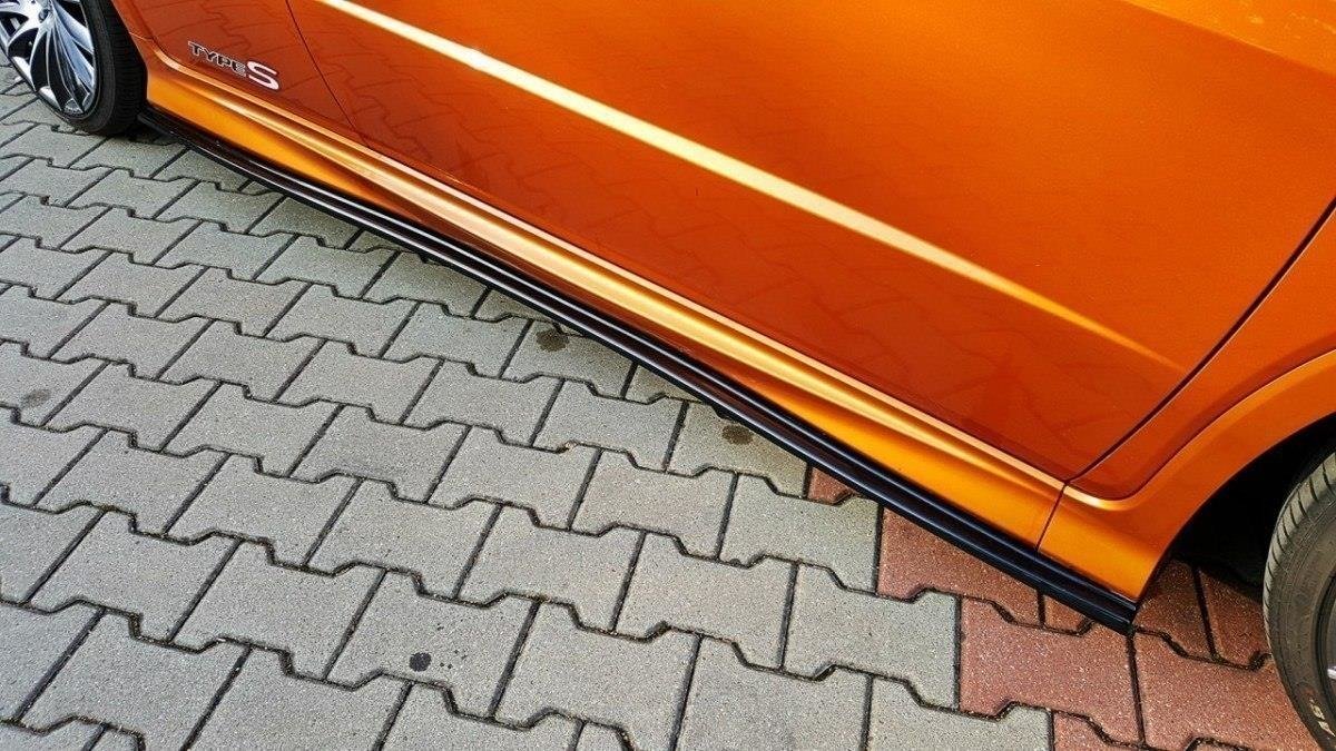 Seitenschweller Ansatz für HONDA CIVIC VIII TYPE S/R schwarz matt