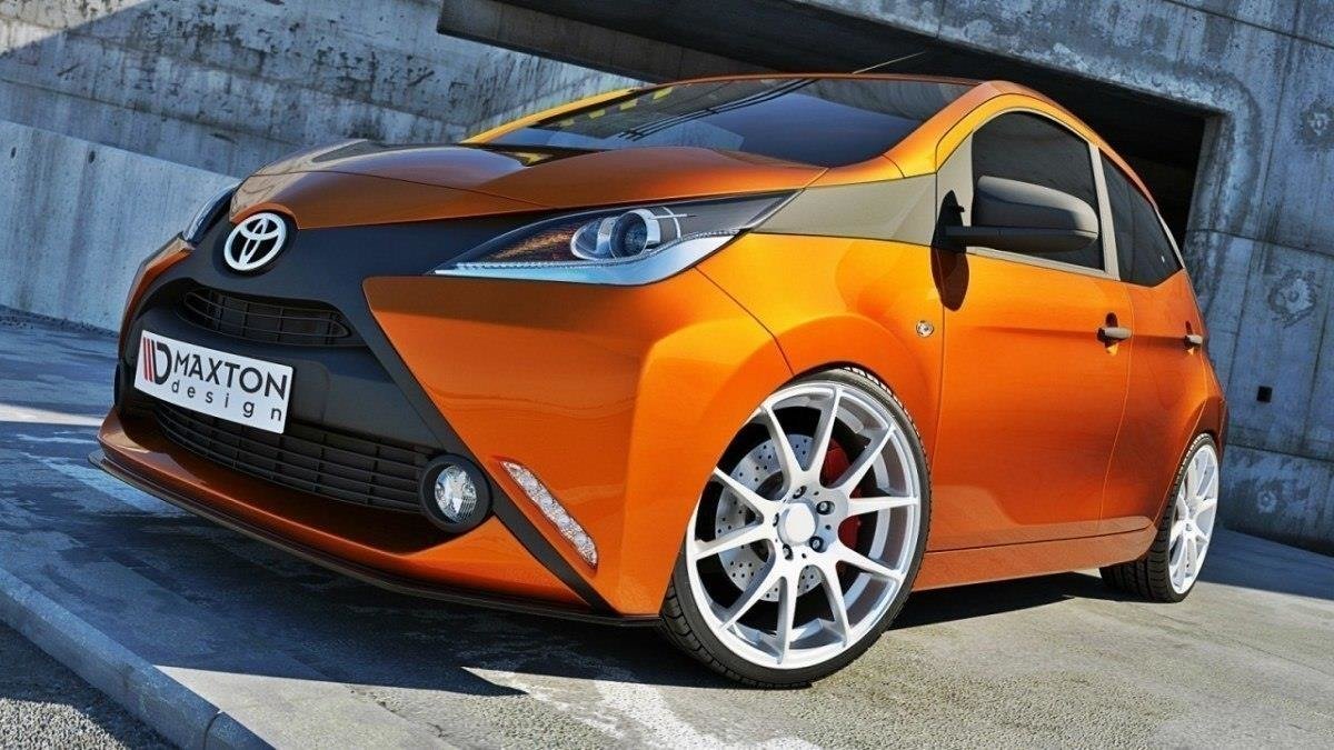 Front Ansatz für TOYOTA AYGO mk2 schwarz matt