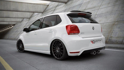 Spoiler CAP für VW POLO MK5 GTI / R-LINE schwarz matt