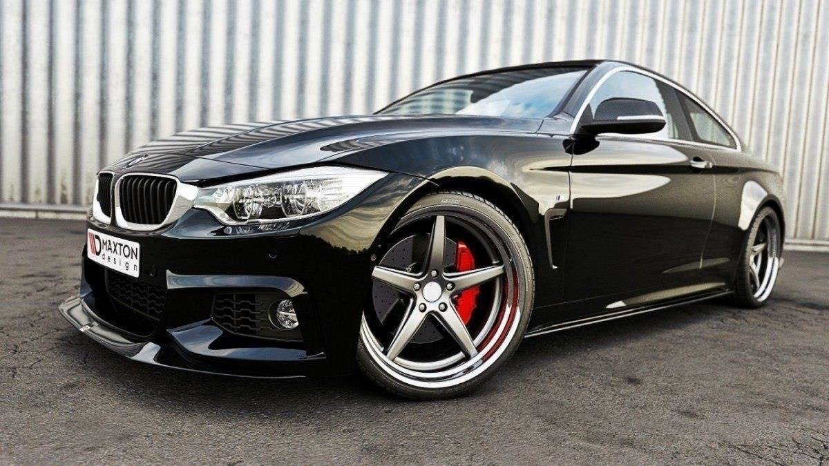 Front Ansatz für v.2 BMW 4er F32 M Paket (GTS-look) schwarz matt