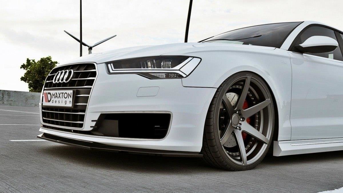 Front Ansatz für Audi A6 Ultra C7 FL Carbon Look