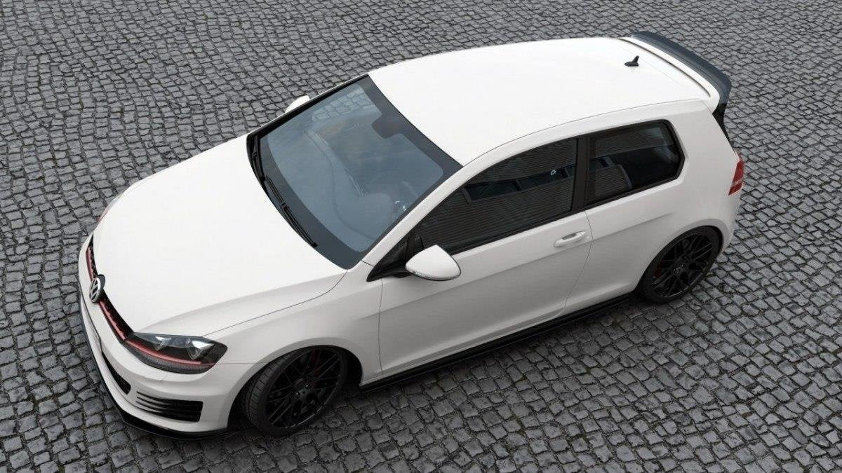 Spoiler CAP für VW GOLF 7 GTI CLUBSPORT schwarz Hochglanz