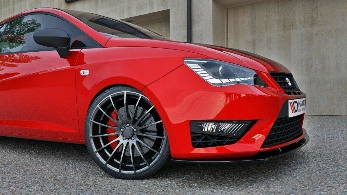 Front Ansatz für SEAT IBIZA IV CUPRA (6J) Facelift schwarz matt