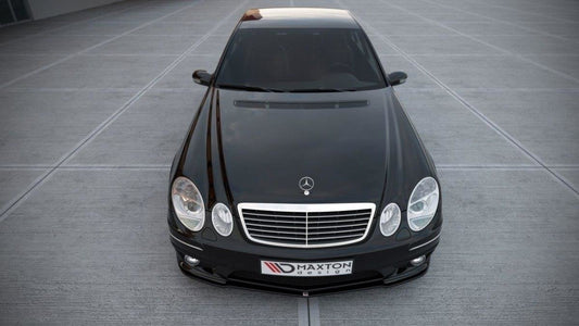 Front Ansatz für MERCEDES E W211 AMG FACELIFT schwarz Hochglanz