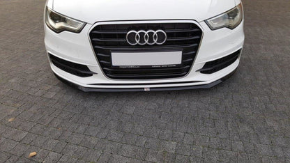 Front Ansatz V.2 für Audi S6 / A6 S-Line C7 schwarz Hochglanz