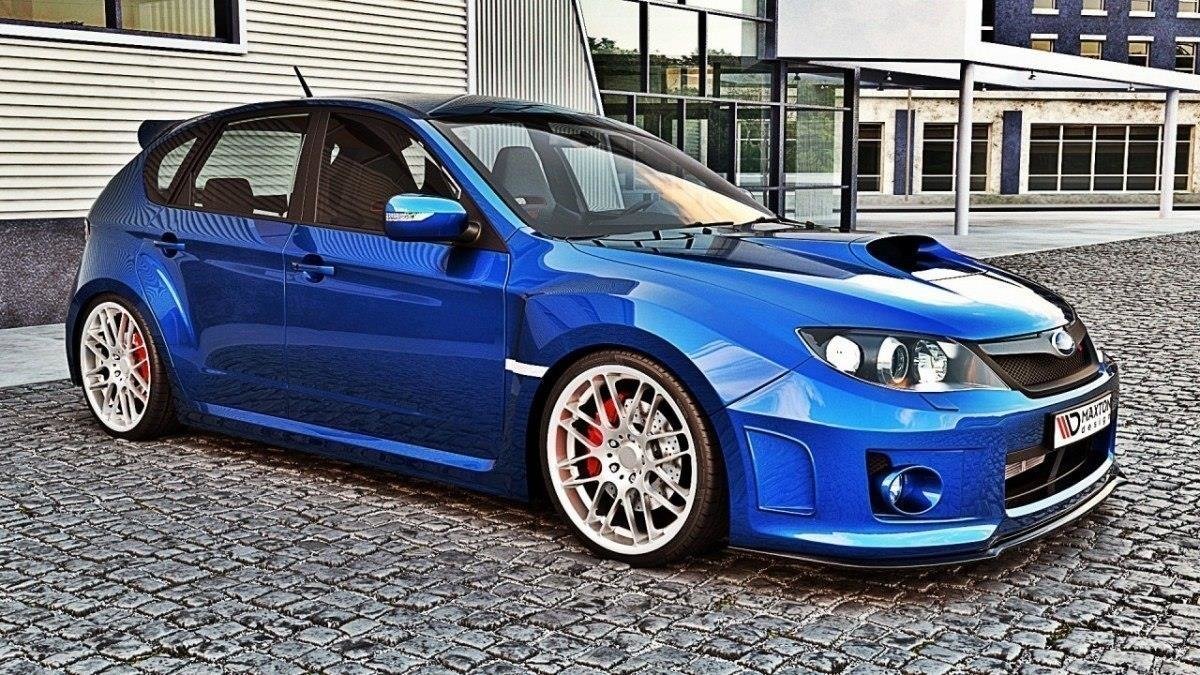 Front Ansatz für Subaru Impreza WRX STI 2011-2014 schwarz matt