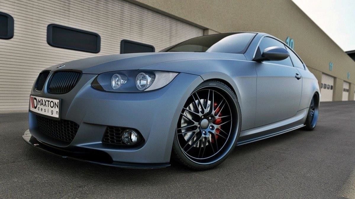 Seitenschweller Ansatz für BMW 3er E92 M Paket schwarz Hochglanz