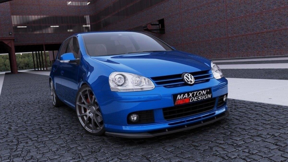 Front Ansatz für VW GOLF 5 (FÜR VOTEX Frontschürze für ) Carbon Look