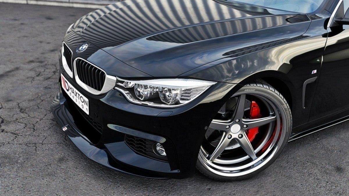 Front Ansatz für v.2 BMW 4er F32 M Paket (GTS-look) schwarz matt
