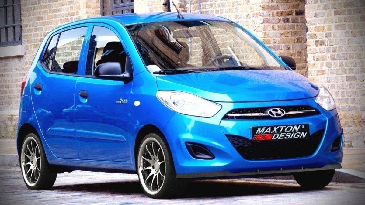 Front Ansatz für HYUNDAI I10 MK1 Facelift (2010-2013) schwarz matt