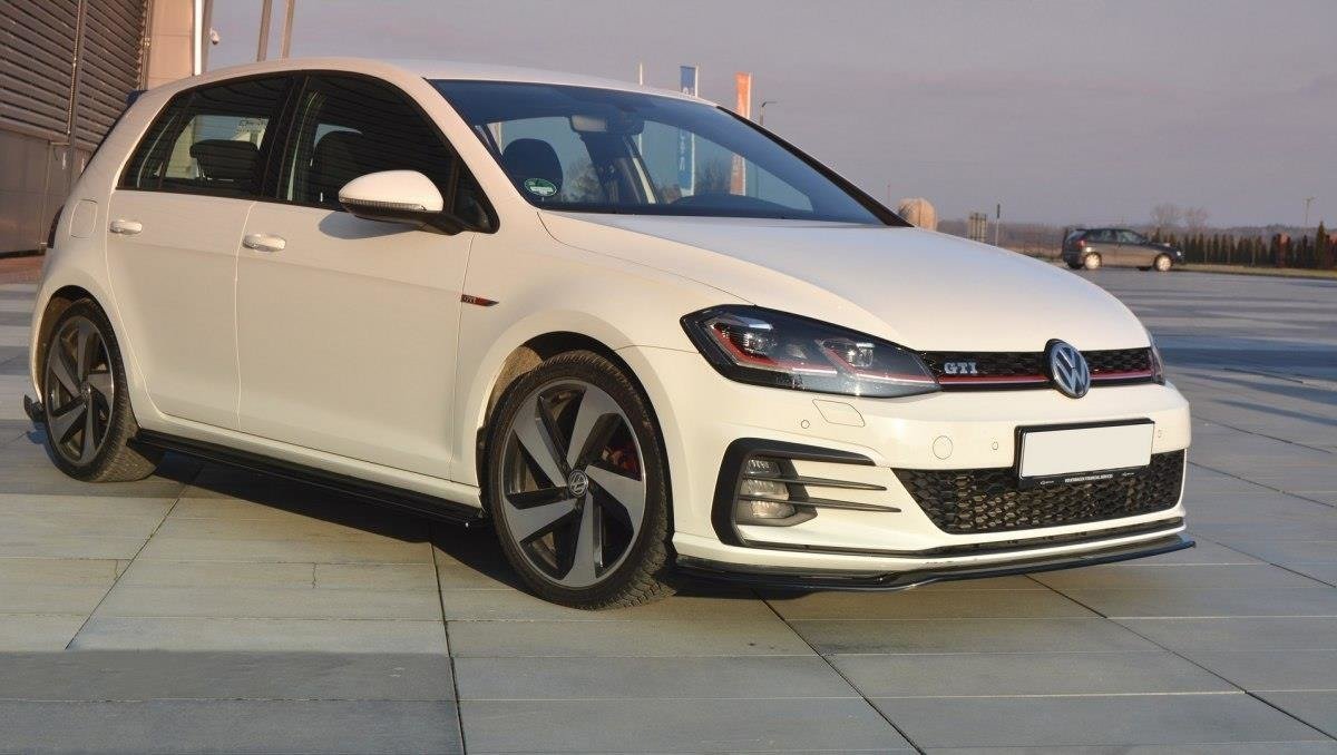 Front Ansatz V.2 für VW GOLF 7 GTI FACELIFT schwarz matt