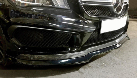 Front Ansatz für v.1 MERCEDES CLA 45 AMG C117 (vor Facelift) schwarz Hochglanz