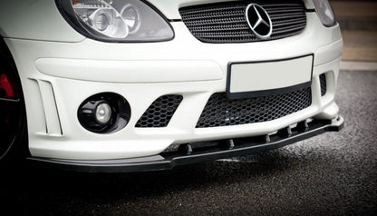 Front Ansatz für MERCEDES SLK R170 FÜR AMG 204 STOßSTANGE Carbon Look