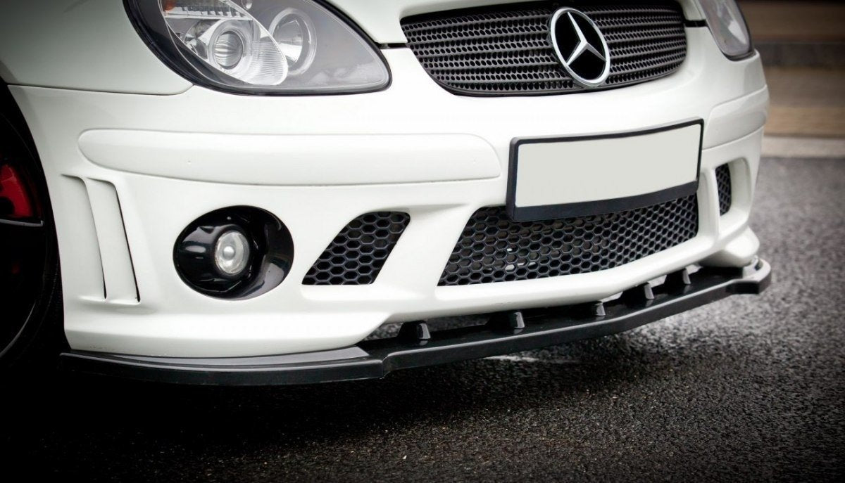 Front Ansatz für MERCEDES SLK R170 FÜR AMG 204 STOßSTANGE schwarz Hochglanz