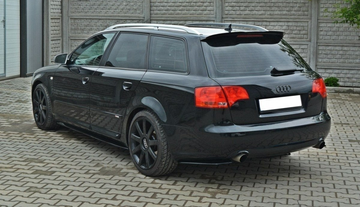 Seitenschweller Ansatz für Audi S4 / A4 / A4 S-Line B6 / B7  schwarz matt