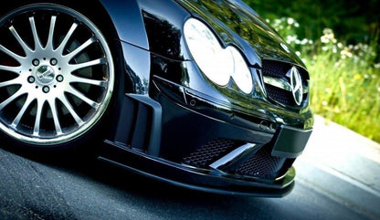 Front Ansatz für MERCEDES CLK W209 BLACK (SL BLACK SERIES LOOK) schwarz matt