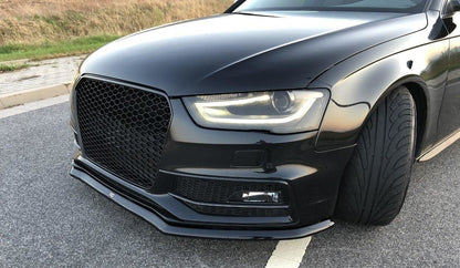 Front Ansatz V.1 für Audi S4 B8 FL schwarz Hochglanz