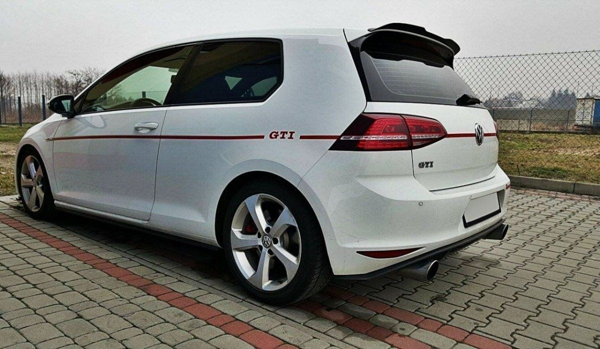 Spoiler CAP V.3 für Volkswagen Golf 7 / 7 Facelift R / R-Line / GTI  Carbon Look