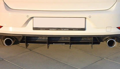 Diffusor Heck Ansatz für Heckschürze für VW GOLF 7 GTI FACELIFT