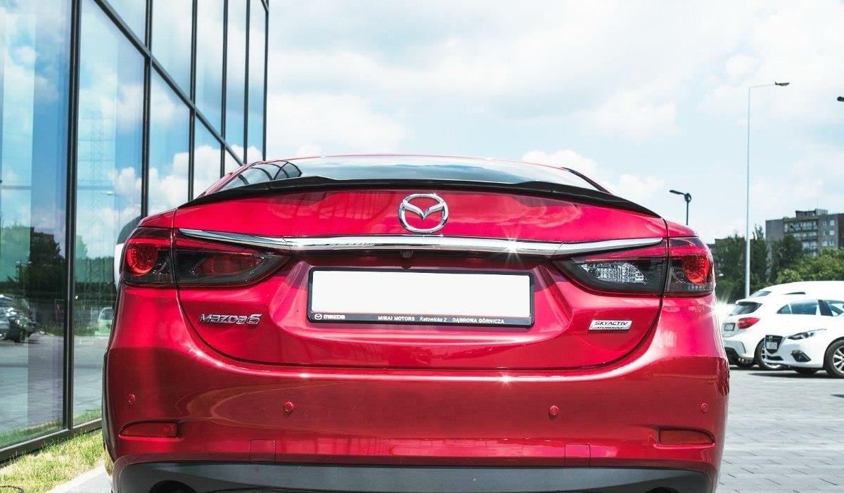 Spoiler CAP für Mazda 6 GJ (Mk3) Facelift schwarz matt