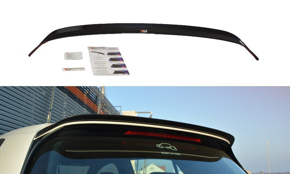 Spoiler CAP V.1 für Volkswagen Golf 7 / 7 Facelift R / R-Line / GTI  schwarz matt