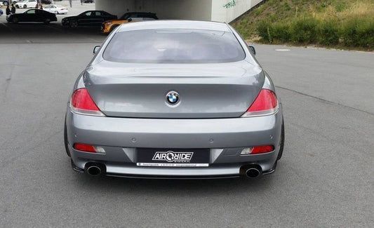 Heck Ansatz Flaps Diffusor für BMW 6er E63 / E64 (vor Facelift) schwarz matt