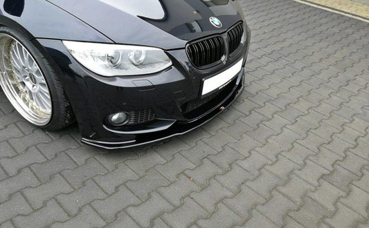 Front Ansatz V.1 für BMW 3er E92 M Paket FACELIFT schwarz matt