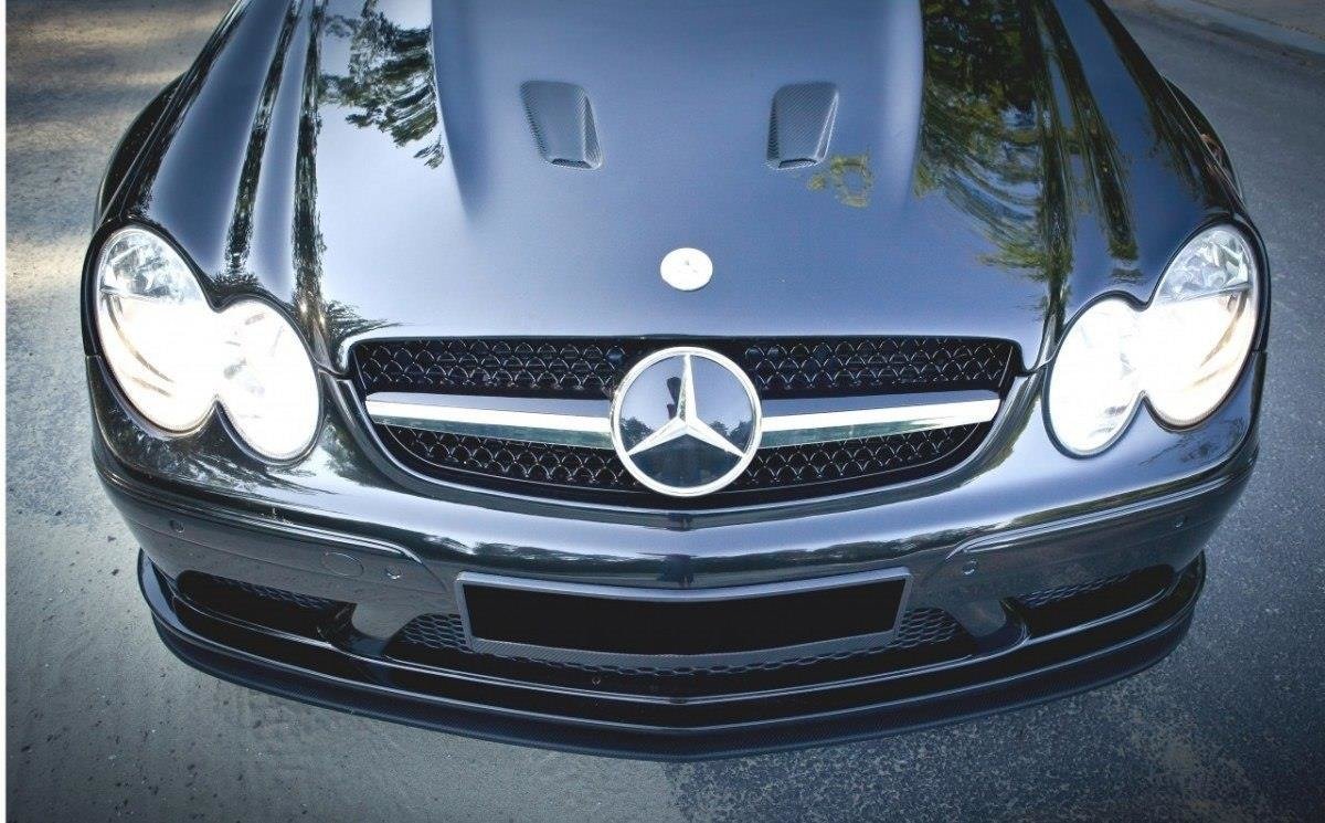 Front Ansatz für MERCEDES CLK W209 BLACK (SL BLACK SERIES LOOK) Carbon Look