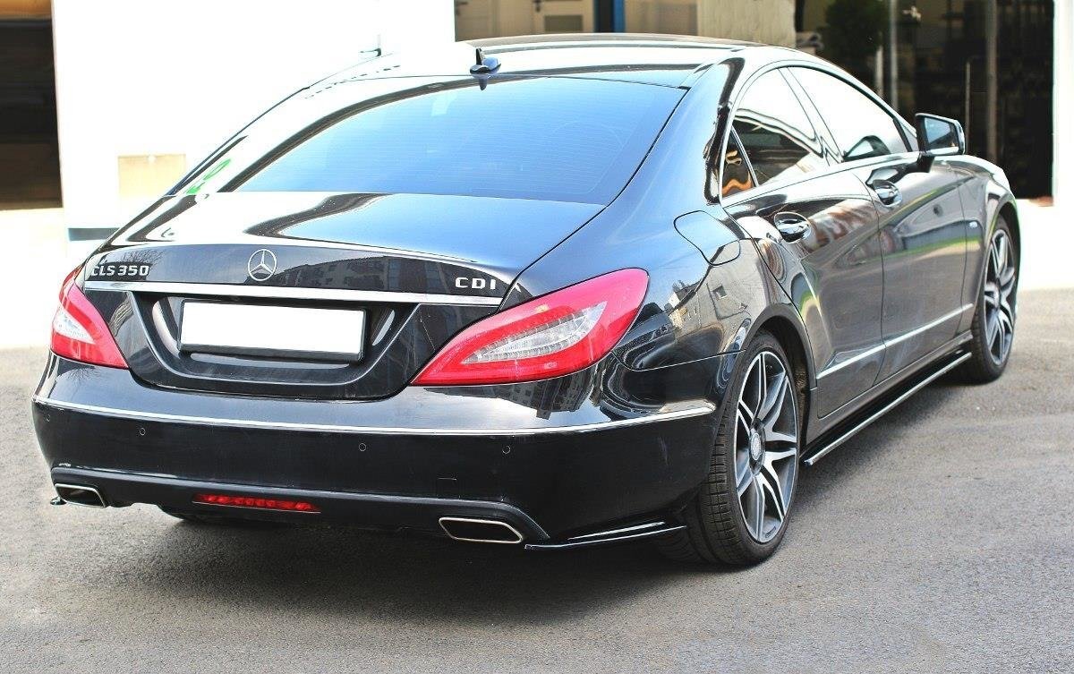 Seitenschweller Ansatz für Mercedes CLS C218 Carbon Look