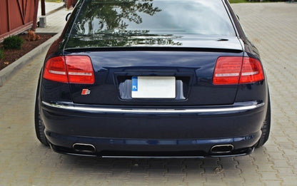 Mittlerer Diffusor Heck Ansatz für AUDI S8 D3 DTM LOOK schwarz Hochglanz
