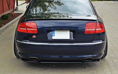 Heck Ansatz Flaps Diffusor für AUDI S8 D3 schwarz matt