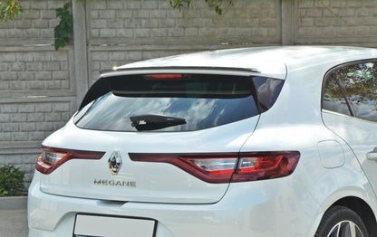 Spoiler CAP für Renault Megane Mk4 Hatchback schwarz Hochglanz