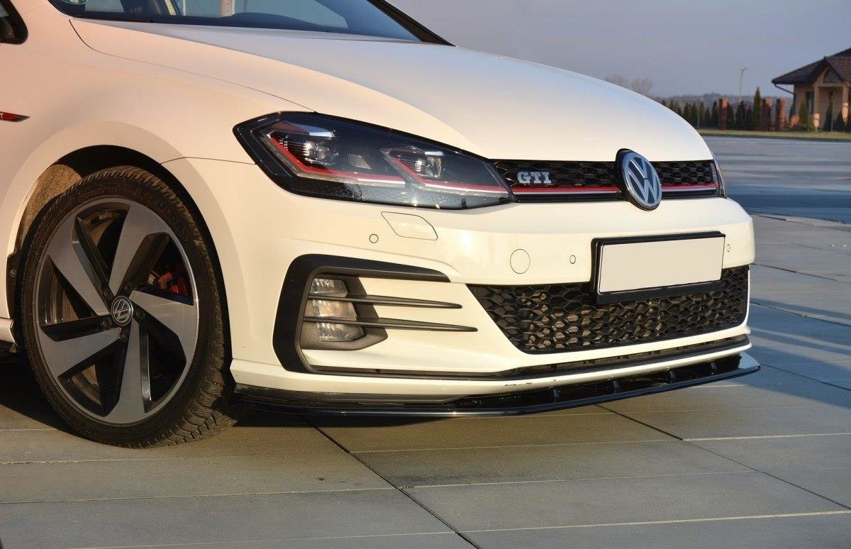 Front Ansatz für VW GOLF 7 GTI FACELIFT V.1 schwarz Hochglanz