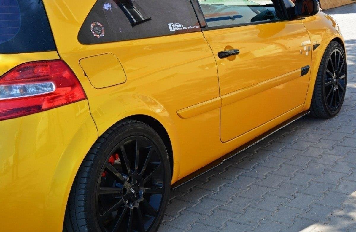 Seitenschweller Ansatz für RENAULT MEGANE II RS schwarz matt