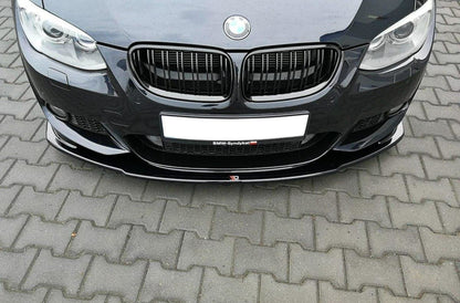 Front Ansatz V.1 für BMW 3er E92 M Paket FACELIFT schwarz matt