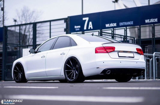 Seitenschweller Ansatz für Audi A8 D4 schwarz Hochglanz
