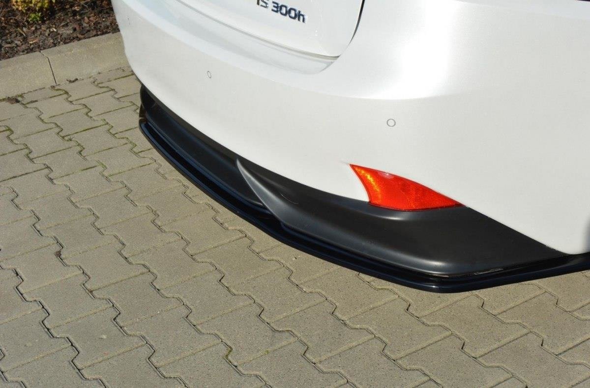 Mittlerer Diffusor Heck Ansatz für Lexus IS Mk3 H  Carbon Look