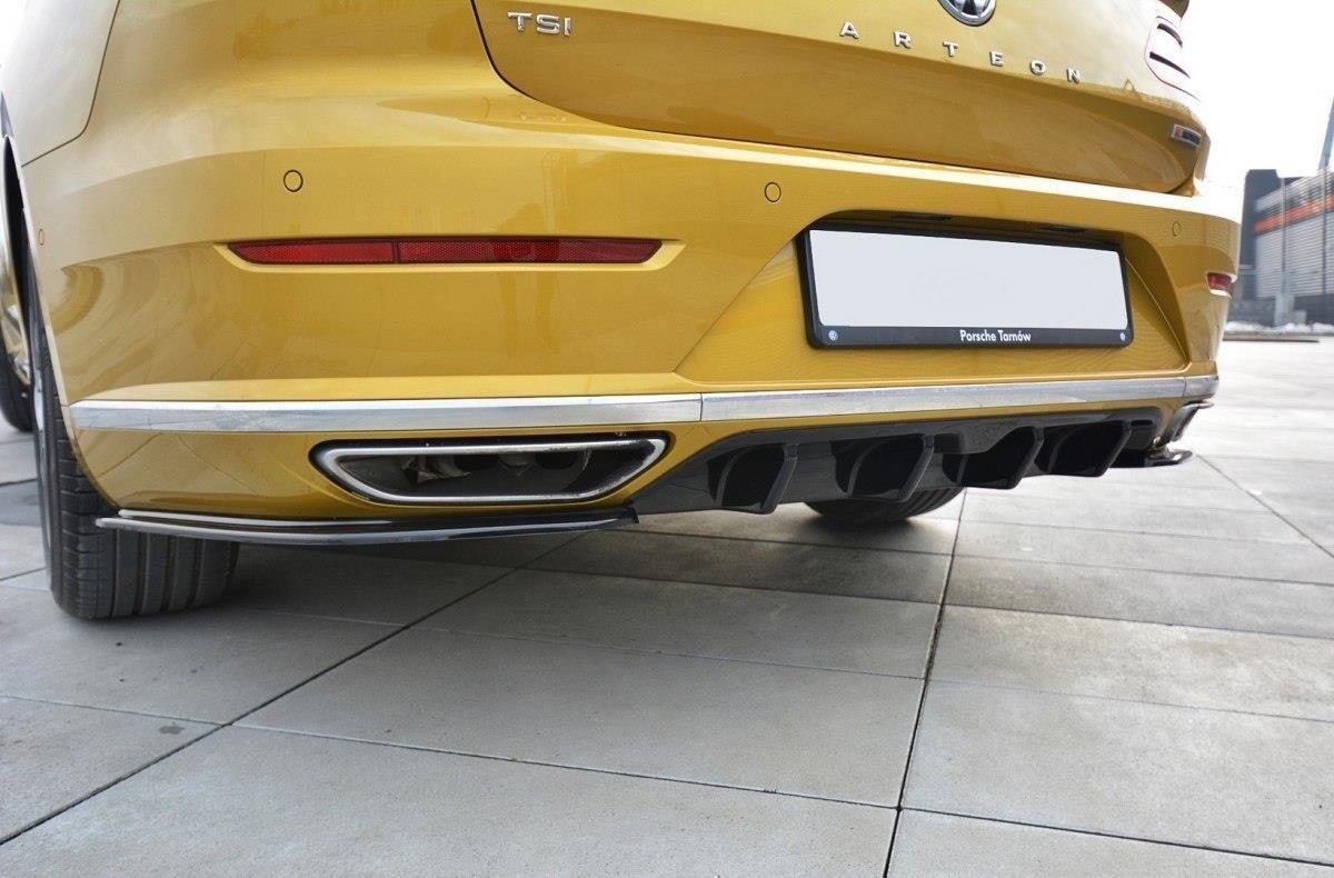 Heck Ansatz Flaps Diffusor für VW ARTEON Carbon Look