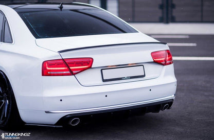 Spoiler CAP für Audi A8 D4 schwarz Hochglanz