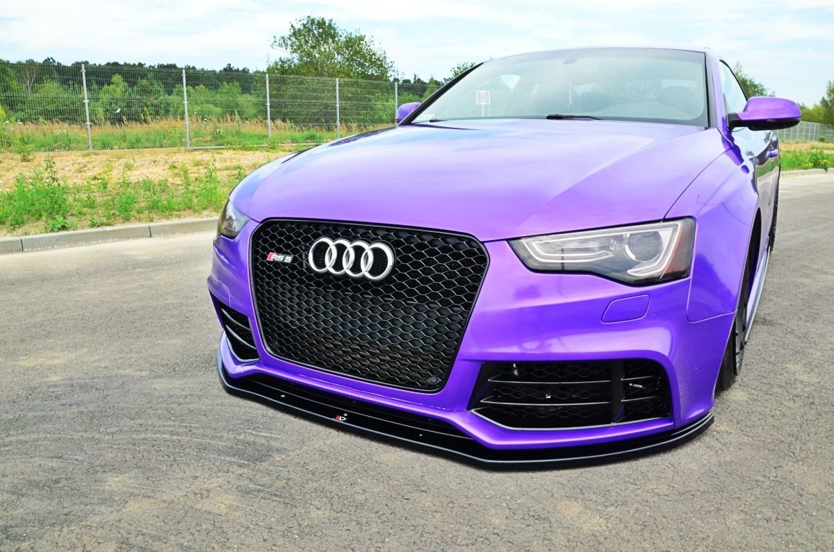 Front Ansatz für Audi RS5 8T / 8T FL  schwarz matt