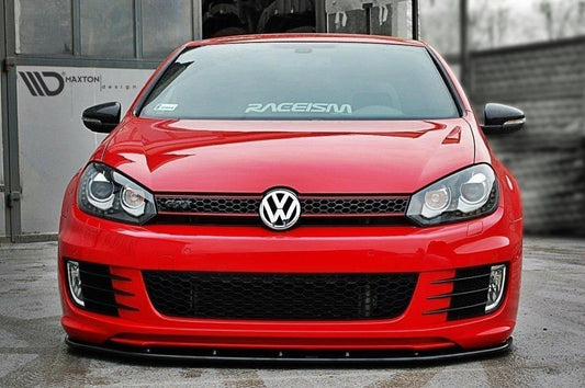 Front Ansatz für VER.2 VW GOLF 6 (FÜR GOLF GTI 35TH) Carbon Look